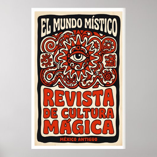 Mystical Culture Art Print, Spanish Typography ポスター (正面)