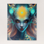 Mystical Dark Siren Goddess  ジグソーパズル (縦)