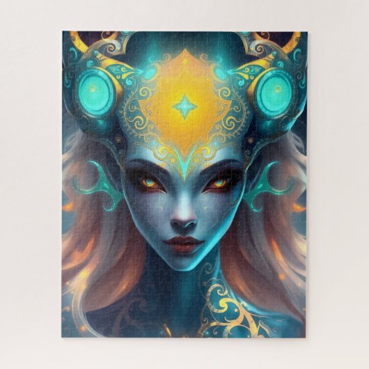 Mystical Dark Siren Goddess ジグソーパズル (縦)