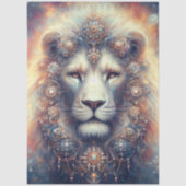 Mystical Decorative Lion King Decoupage 薄葉紙 (正面)