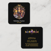 Mystical design on black スクエア名刺 (正面/裏面)