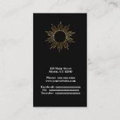 Mystical design on black 名刺 (裏面)