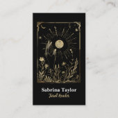 Mystical design on black 名刺 (正面)