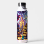 Mystical Dragon Wizard Books ウォーターボトル (左面)