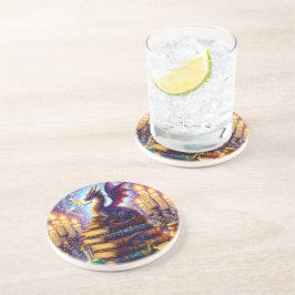 Mystical Dragon Wizard Books コースター