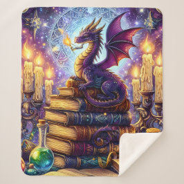 Mystical Dragon Wizard Books シェルパブランケット