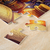 Mystical Dragon Wizard Books ジグソーパズル (側面)
