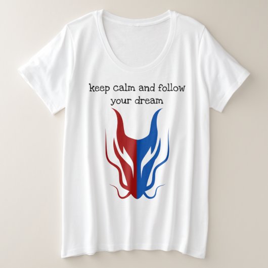 Mystical Dragoon Fantasy プラスサイズTシャツ (デザイン正面)