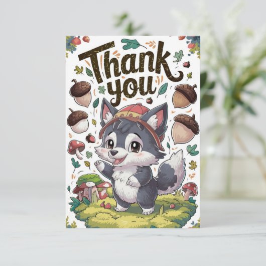 Mystical Dreamy Wolf サンキューカード (スタンド正面)