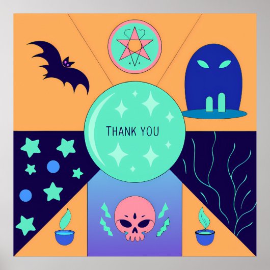 Mystical Elements with a Thank You Message ポスター (正面)