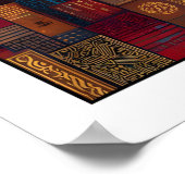 Mystical Elephant Buddha Wall Art, Lotus Flowers ポスター (角)