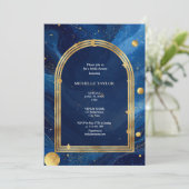 Mystical Enchanted Celestial Elegant Chic Bridal 招待状 (スタンド正面)