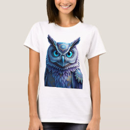Mystical Fantasy Owl T-Shirt | Spiritual Mandala Tシャツ