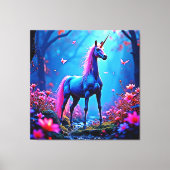 Mystical Fantasy Unicorn Art キャンバスプリント (正面)