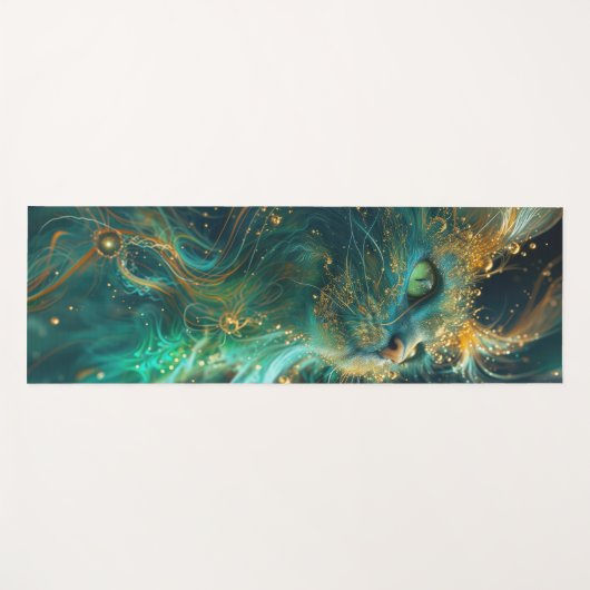 Mystical Feline ヨガマット (正面(横))