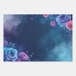 Mystical Floral Rose Flatwrap, Mystical Pattern ラッピングペーパーシート