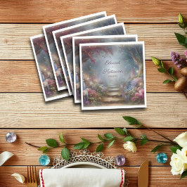 Mystical Floral Woodland Wedding スタンダードランチョンナプキン