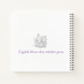 Mystical Flower Child with Quartz ノートブック (裏面)