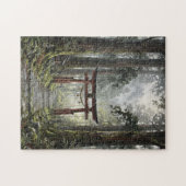 Mystical forest and torii gate that symbolizes it ジグソーパズル (横)