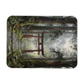 Mystical forest and torii gate that symbolizes it マグネット (横)