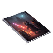 Mystical Forest Battle Animals Art ノートブック (右側)