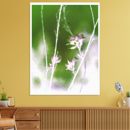 Mystical Forest Bloom – Boho Flowers & Trees キャンバスプリント