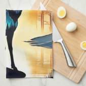 Mystical Forest Deer キッチンタオル (四つ折り)