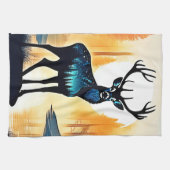 Mystical Forest Deer キッチンタオル (横)