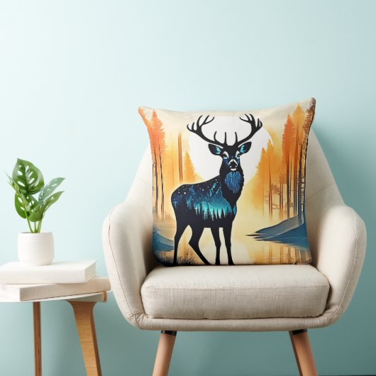 Mystical Forest Deer クッション (椅子)