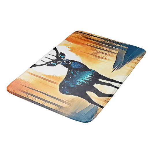 Mystical Forest Deer バスマット (アングル)