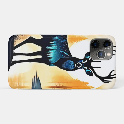 Mystical Forest Deer Case-Mate iPhoneケース (裏面(横))