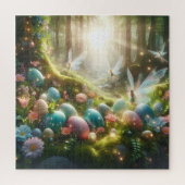 Mystical Forest Fairy Magical Spring Eggs ジグソーパズル (縦)