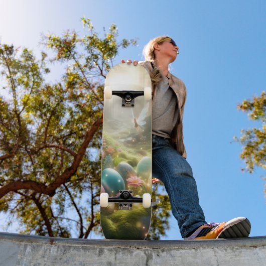 Mystical Forest Fairy Magical Spring Eggs スケートボード (室外1)