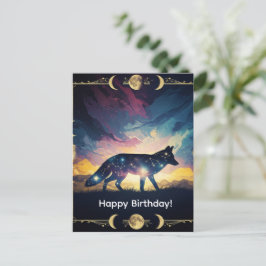 Mystical Fox Greeting Card ポストカード