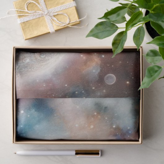 Mystical Galaxy and White Horse Fantasy Decoupage 薄葉紙 (ギフト)