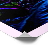 Mystical Glowing Jungle Bloom Design ポスター (角)