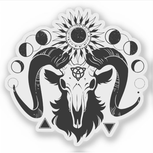 Mystical goat sticker シール (正面)