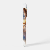 Mystical Golden Wolf iPhone 15 Pro Case iPhoneケース (右側面)