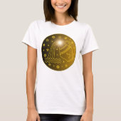 Mystical Golden Zodiac Aquarius Tシャツ (正面)