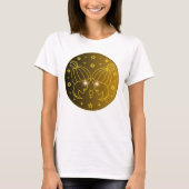 Mystical Golden Zodiac Gemini Tシャツ (正面)