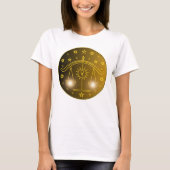 Mystical Golden Zodiac Libra Tシャツ (正面)