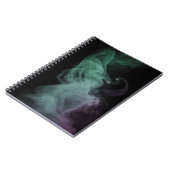 Mystical Green Smoke Abstract Art Notebook ノートブック (左側)