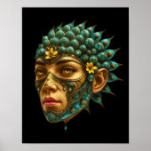 Mystical Guardian Vision - Fantasy Graphic Art ポスター (正面)