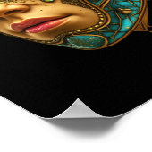 Mystical Guardian Warrior Vision Futuristic Sci-Fi ポスター (角)