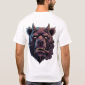 Mystical Horned Bear Tシャツ (裏面)
