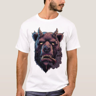 Mystical Horned Bear T-Shirt  Tシャツ