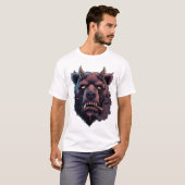 Mystical Horned Bear T-Shirt Tシャツ (正面フル)