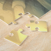 Mystical Ice Elf Queen with Glowing Eyes ジグソーパズル (側面)