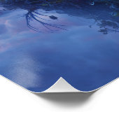 Mystical Ice Owl on Floating Island Fantasy Art ポスター (コーナー)