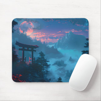 Mystical Japanese Torii Gate Mouse Pad マウスパッド
